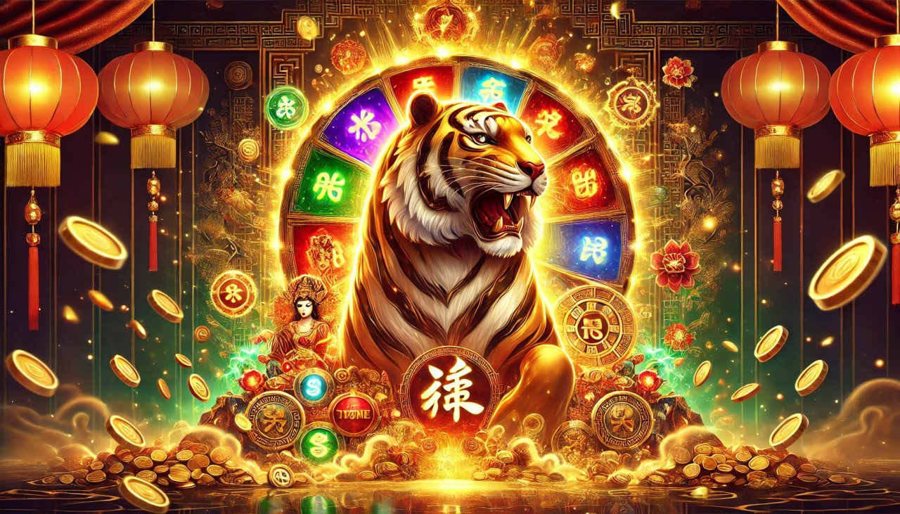 Meja hiburan kasino virtual dengan cahaya neon